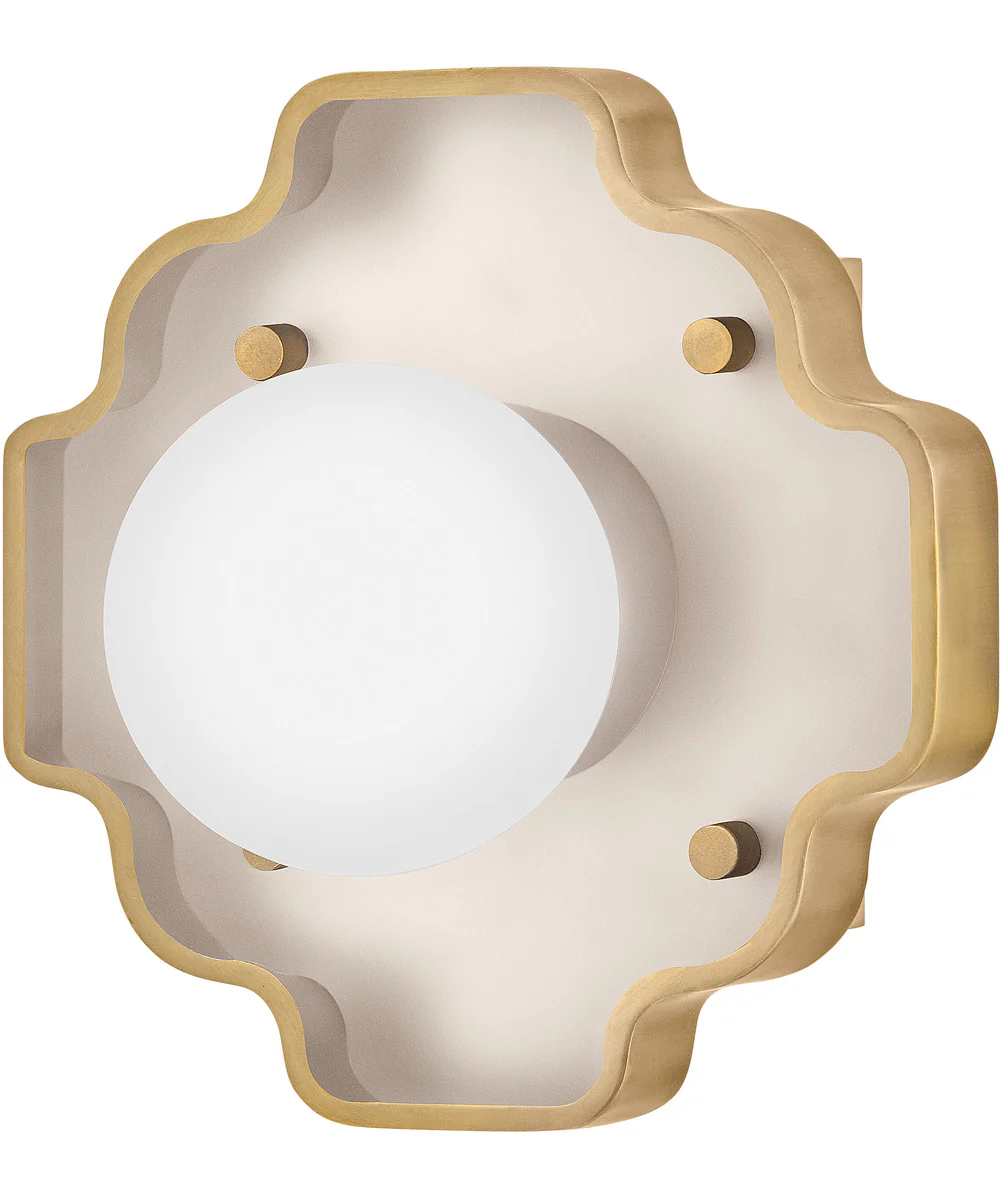 Howe 1-Light Small Single Light Sconce in Light Taupe - Image 2