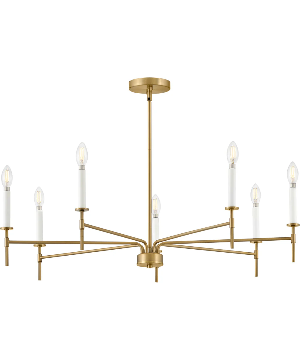Hux 7-Light Large Single Tier in Lacquered Brass - Image 4