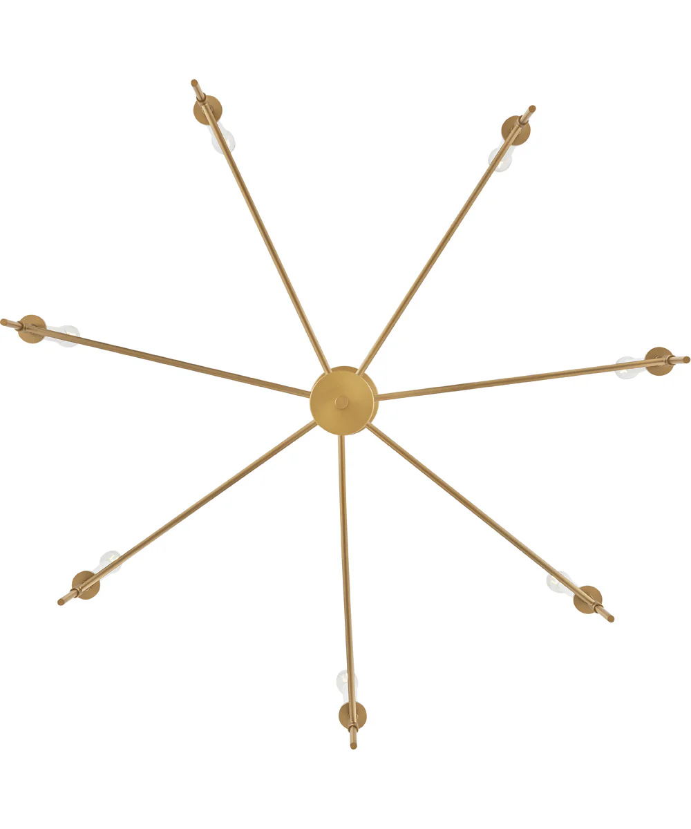 Hux 7-Light Large Single Tier in Lacquered Brass - Image 5