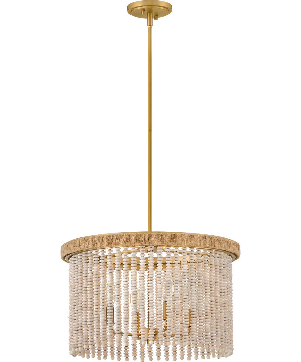 Indra 4-Light Large Convertible Semi-Flush Mount in Lacquered Brass - Image 2