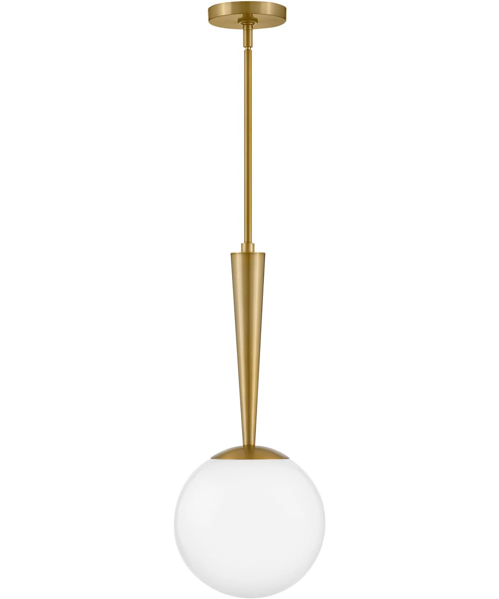 Izzy 1-Light Small Pendant in Lacquered Brass - Image 4