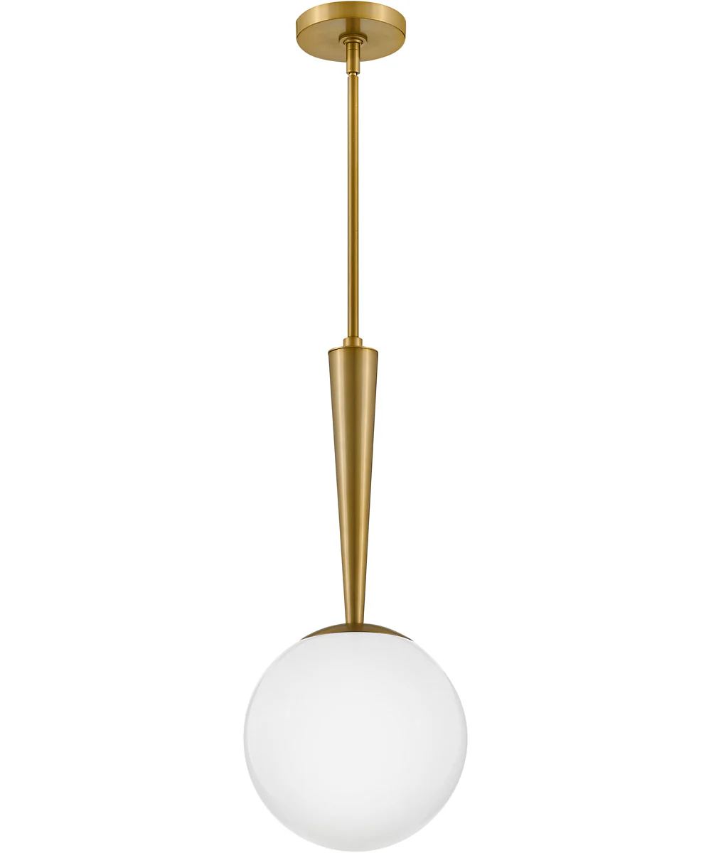 Izzy 1-Light Small Pendant in Lacquered Brass - Image 5