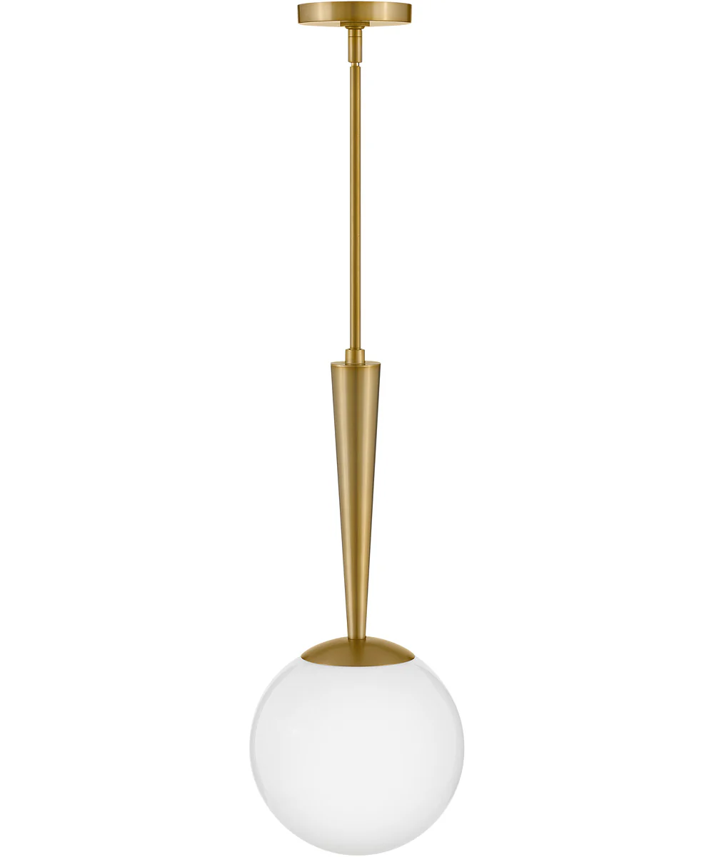 Izzy 1-Light Small Pendant in Lacquered Brass - Image 6