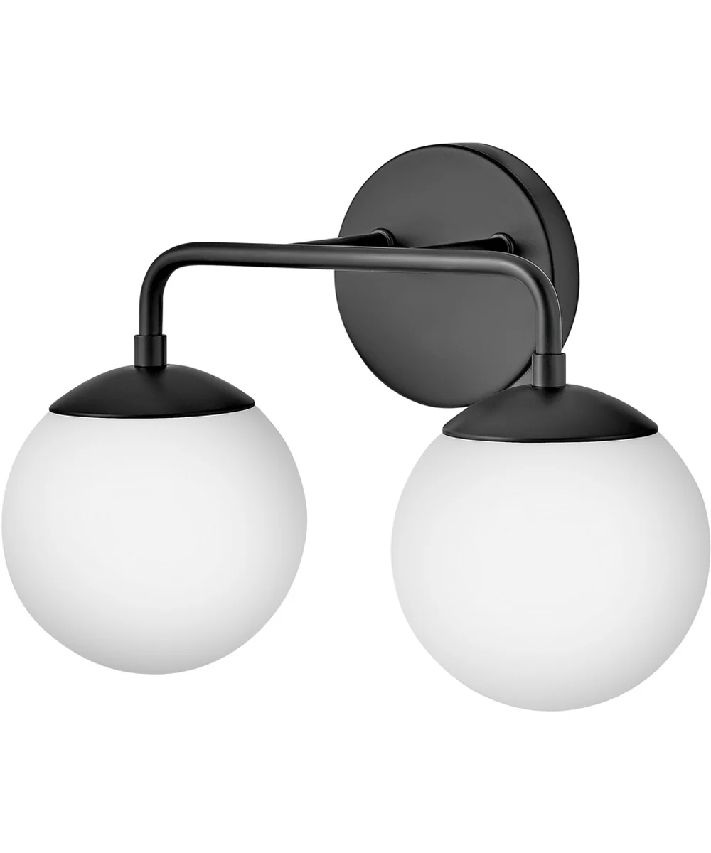Julep 2-Light Small Two Light Vanity in Black - Image 2