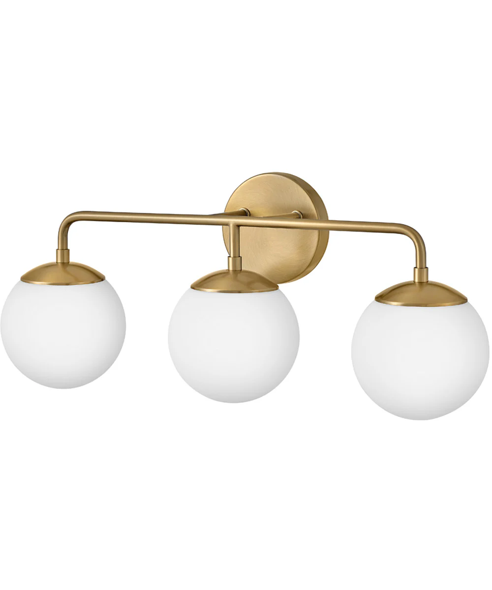 Julep 3-Light Medium Three Light Vanity in Lacquered Brass - Image 2