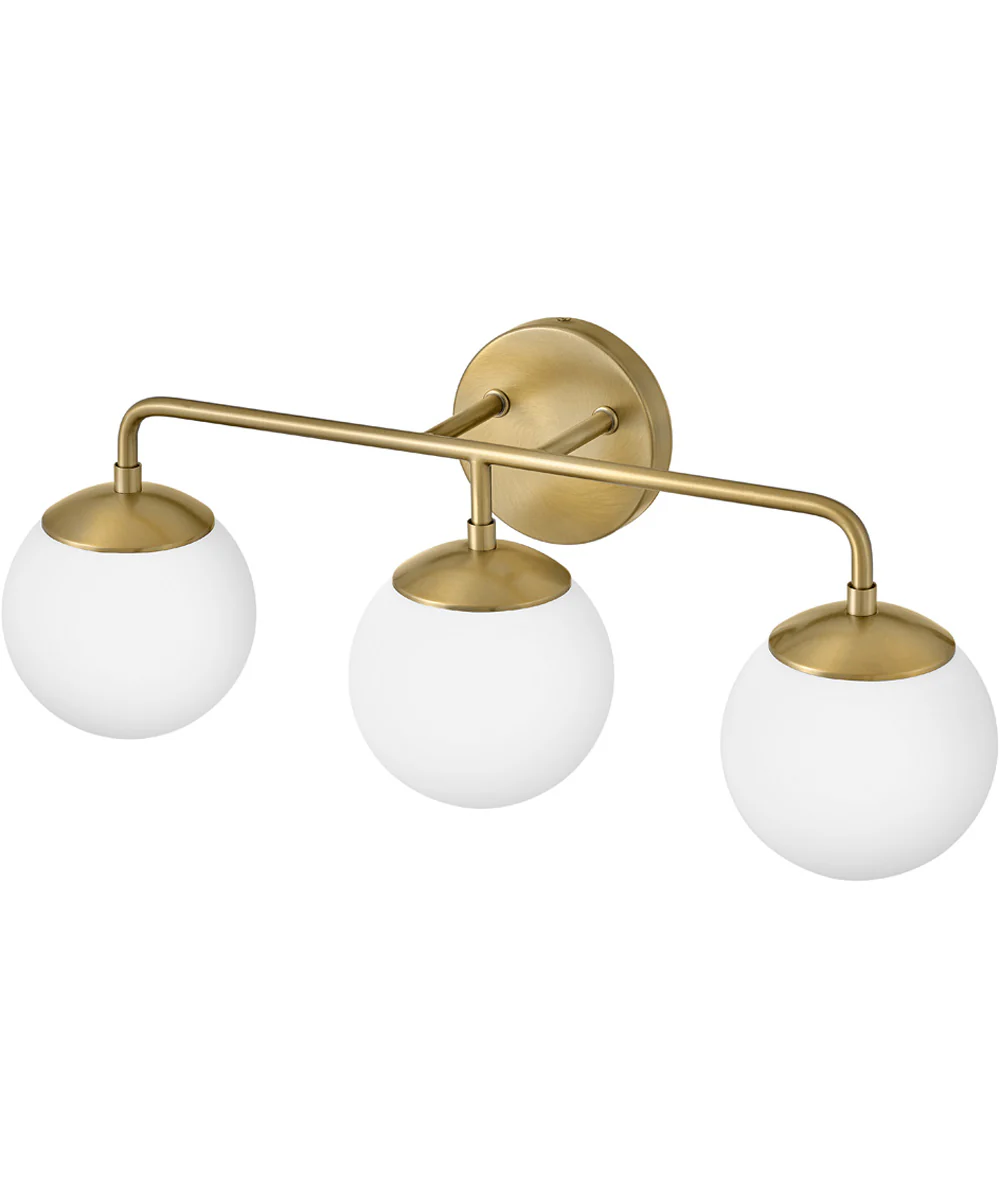 Julep 3-Light Medium Three Light Vanity in Lacquered Brass - Image 3