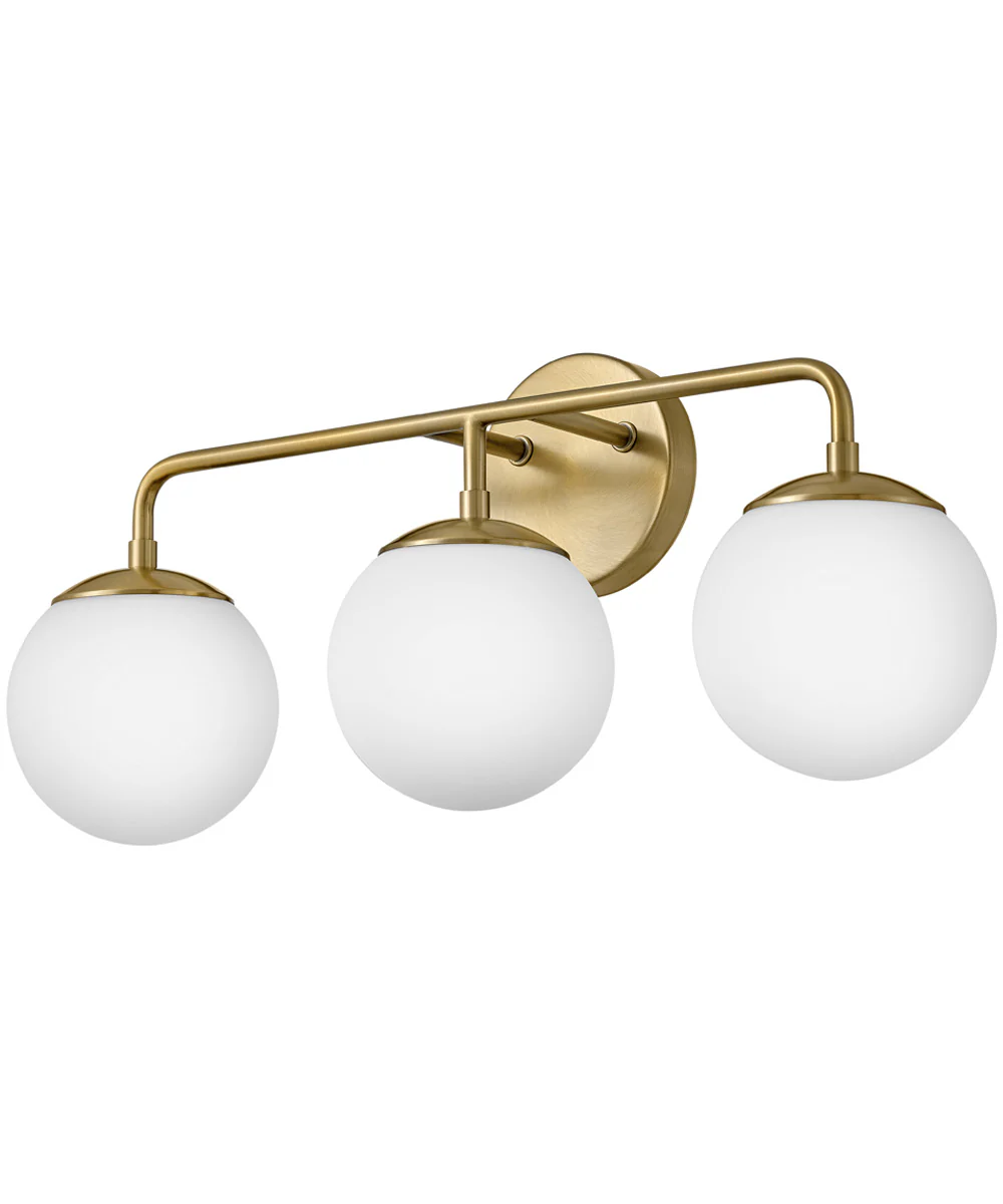 Julep 3-Light Medium Three Light Vanity in Lacquered Brass - Image 4