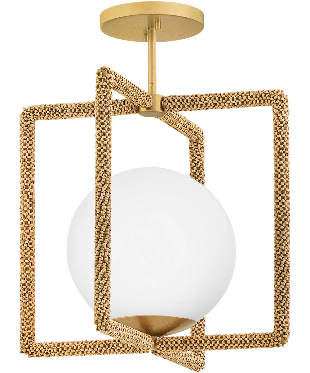 Keona 1-Light Medium Convertible Semi-Flush Mount in Deluxe Gold - Image 2
