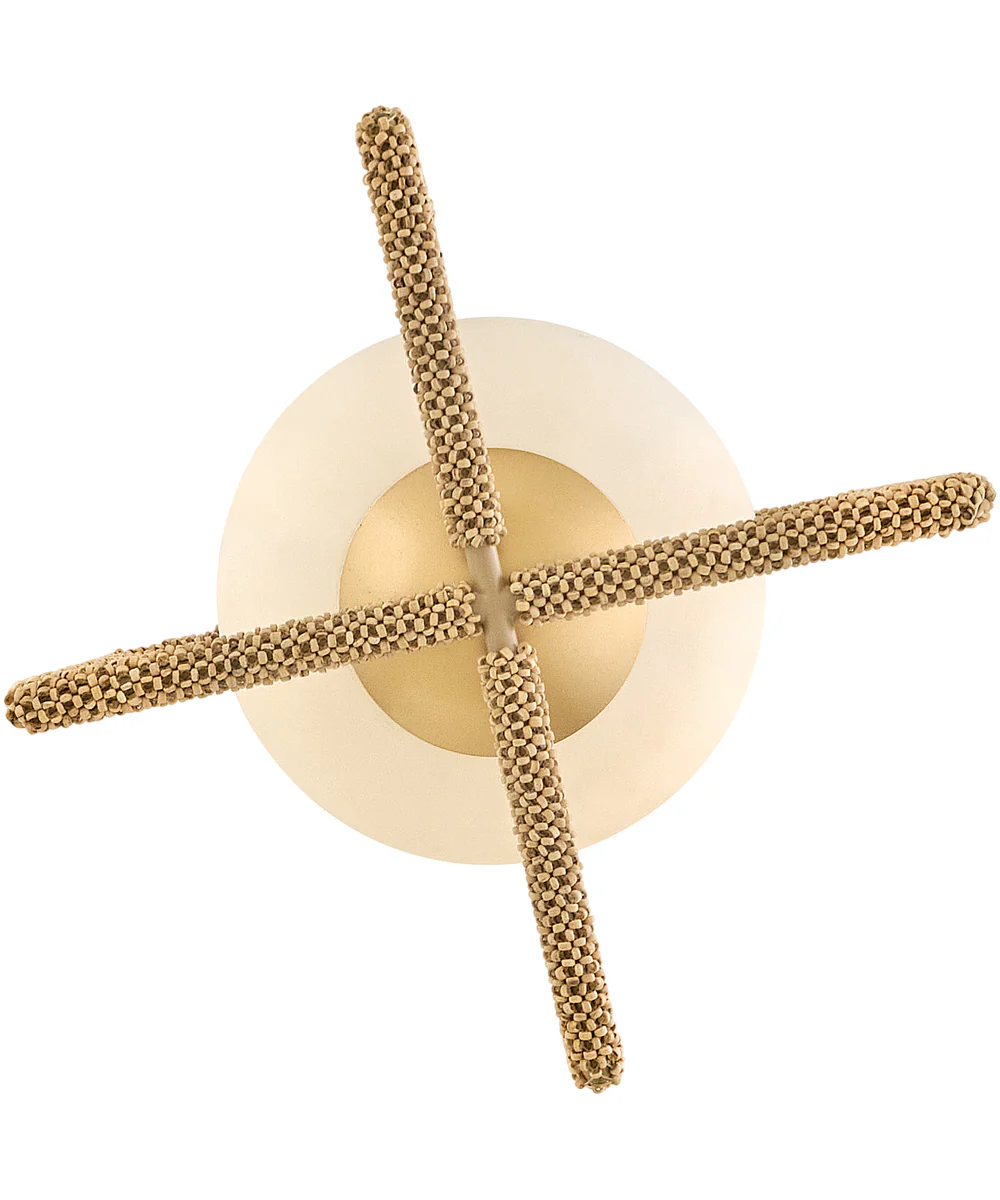 Keona 1-Light Medium Convertible Semi-Flush Mount in Deluxe Gold - Image 3