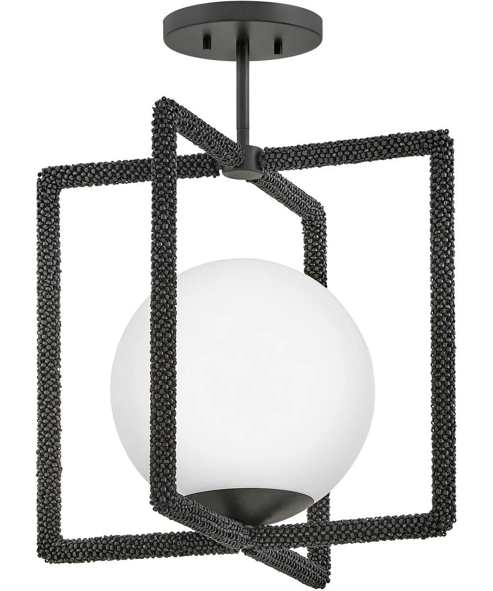 Keona 1-Light Medium Convertible Semi-Flush Mount in Painted Black Oxide - Image 2