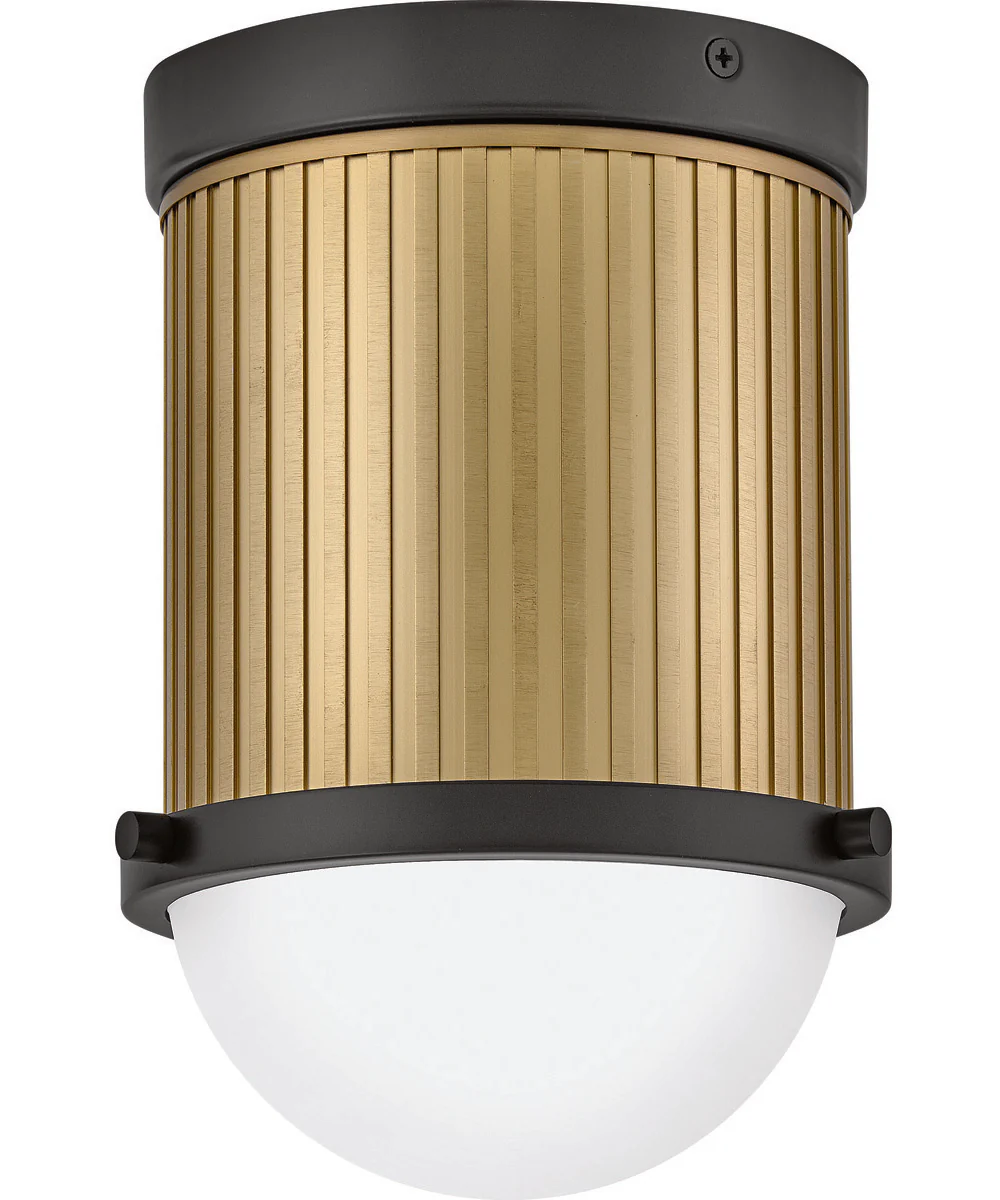 Kieran 1-Light Medium Semi-Flush Mount in Black - Image 2