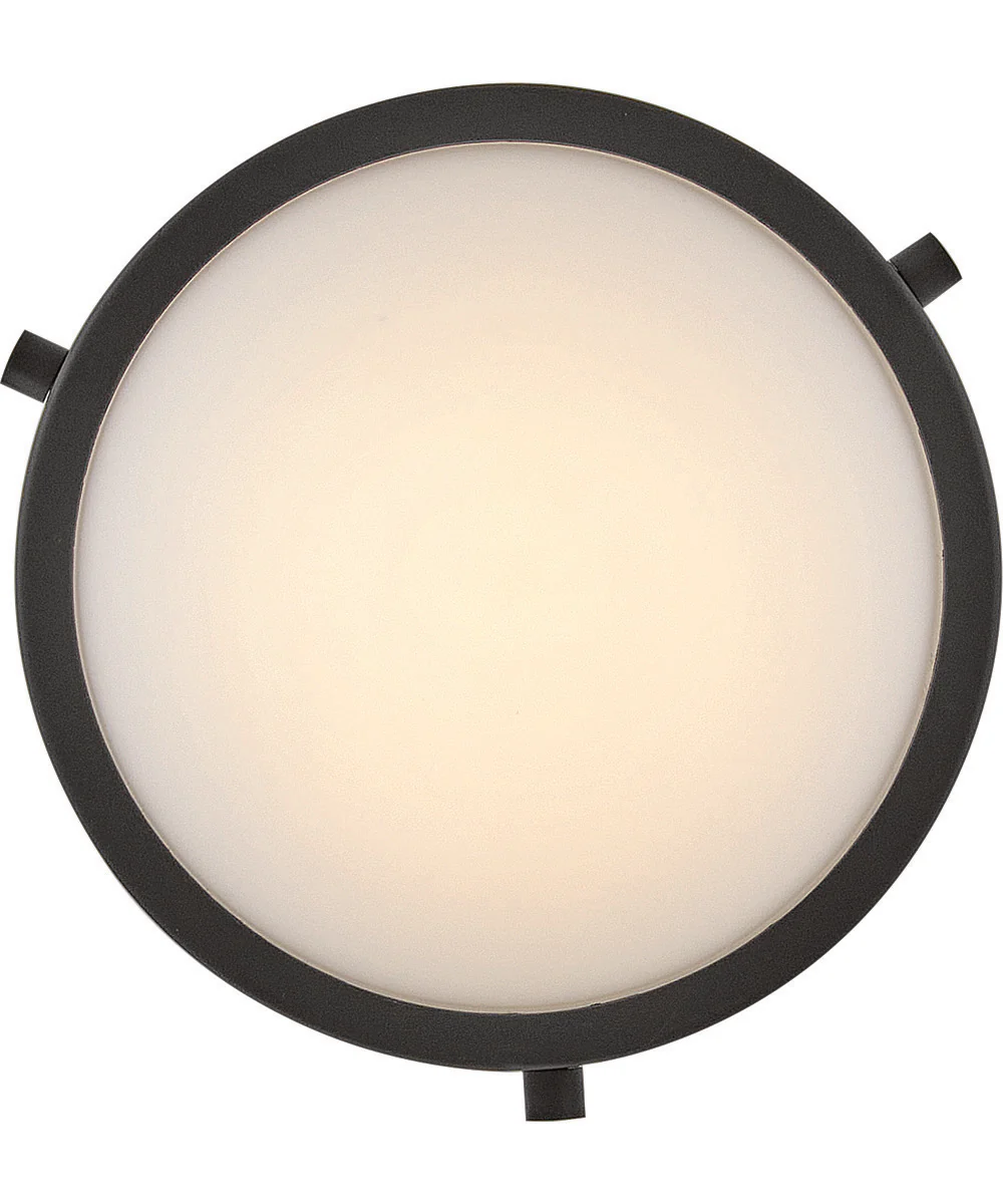 Kieran 1-Light Medium Semi-Flush Mount in Black - Image 4