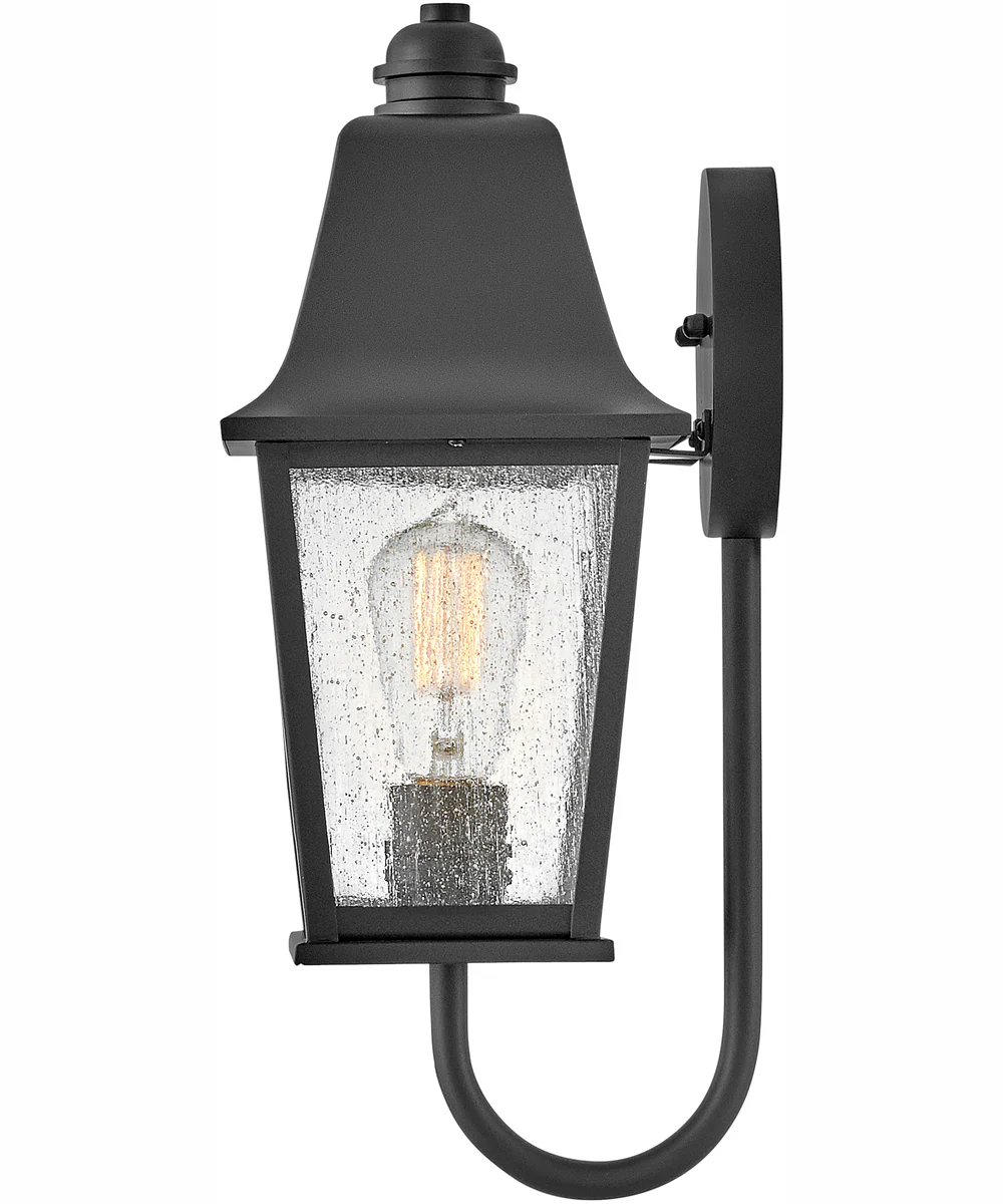 Kingston 1-Light Small Wall Mount Lantern in Black - Image 4
