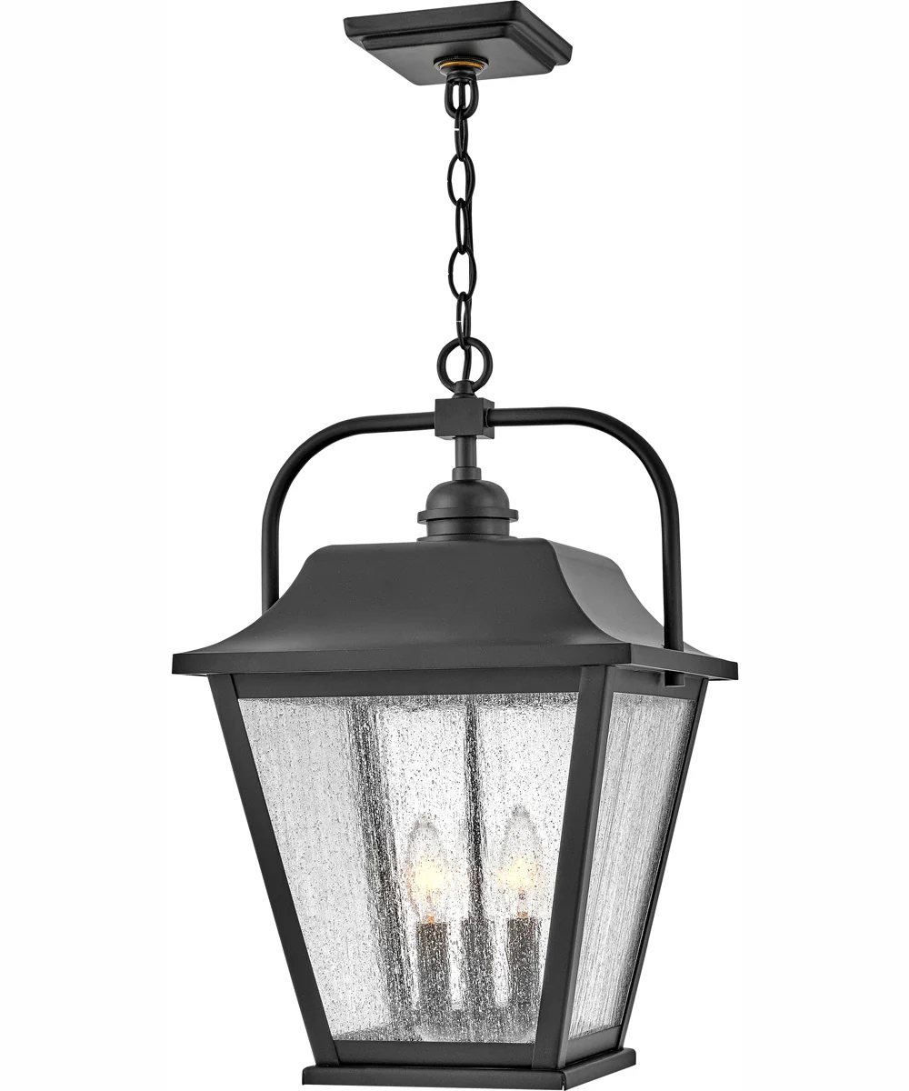 Kingston 3-Light Medium Hanging Lantern in Black