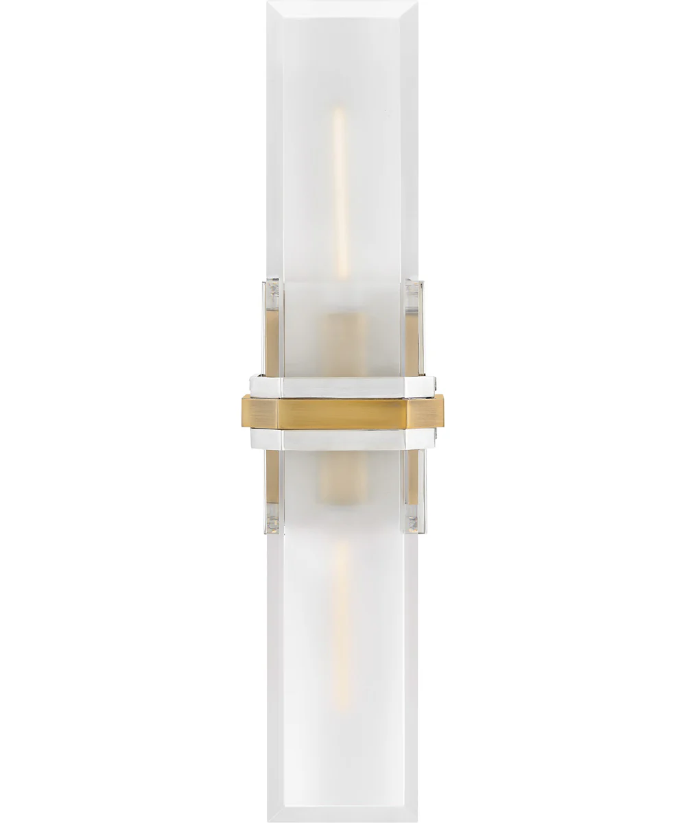 Kipton 2-Light Large Sconce in Polished Nickel