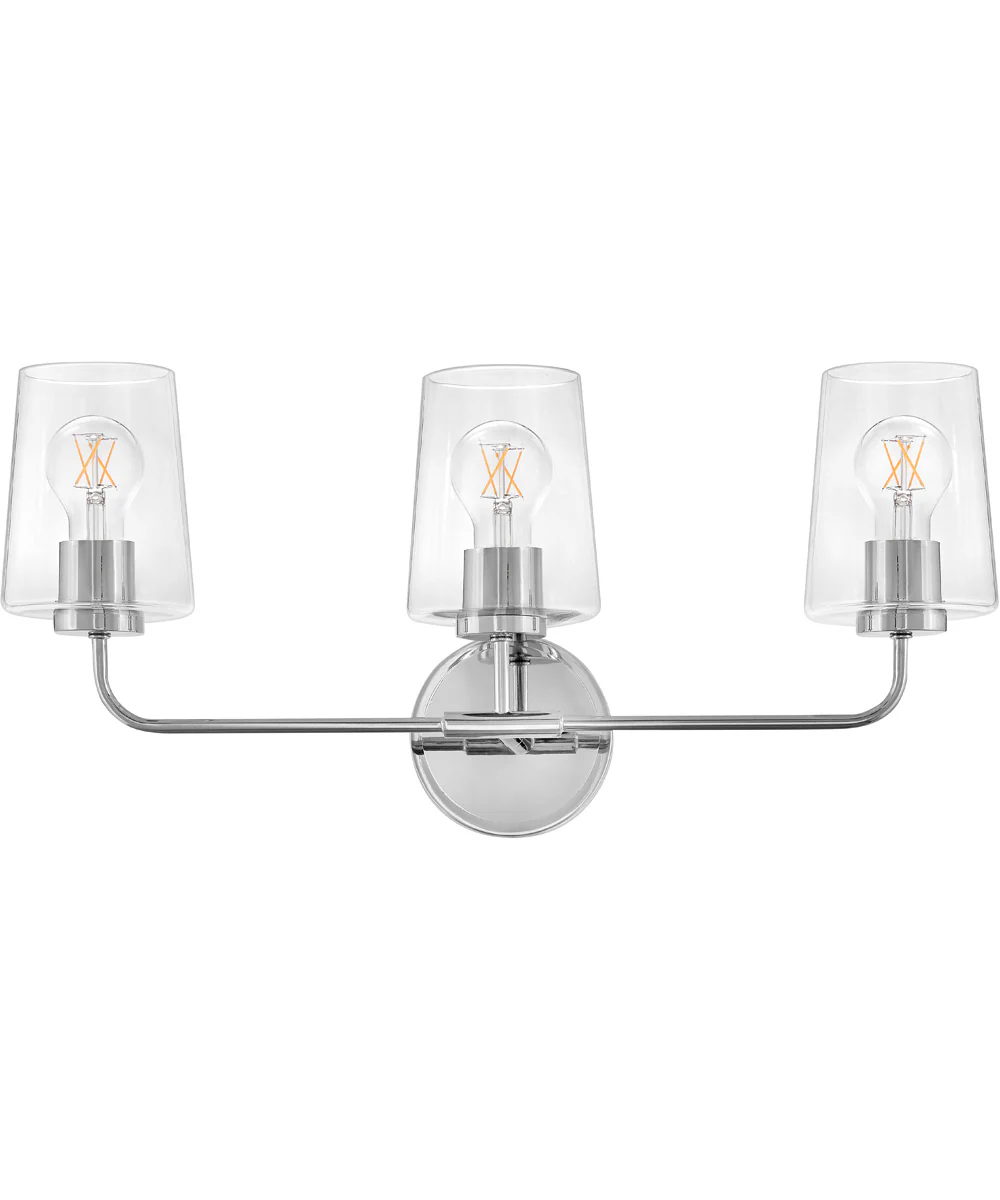 Kline 3-Light Medium Three Light Vanity in Chrome - Image 2