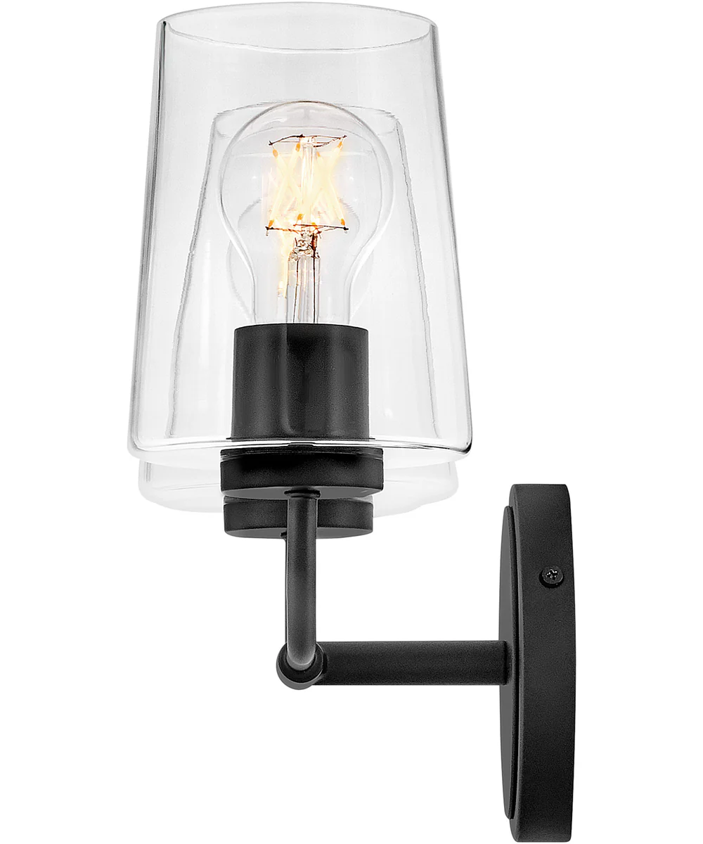 Kline 3-Light Small Two Light Vanity in Black - Image 5