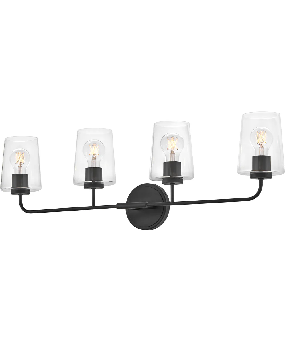 Kline 4-Light Large Four Light Vanity in Black - Image 3