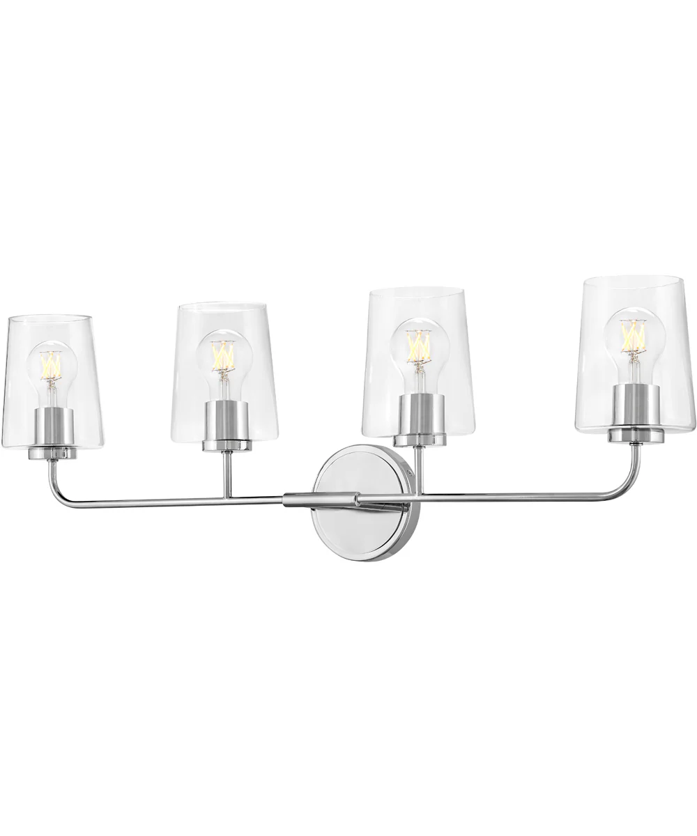 Kline 4-Light Large Four Light Vanity in Chrome - Image 3