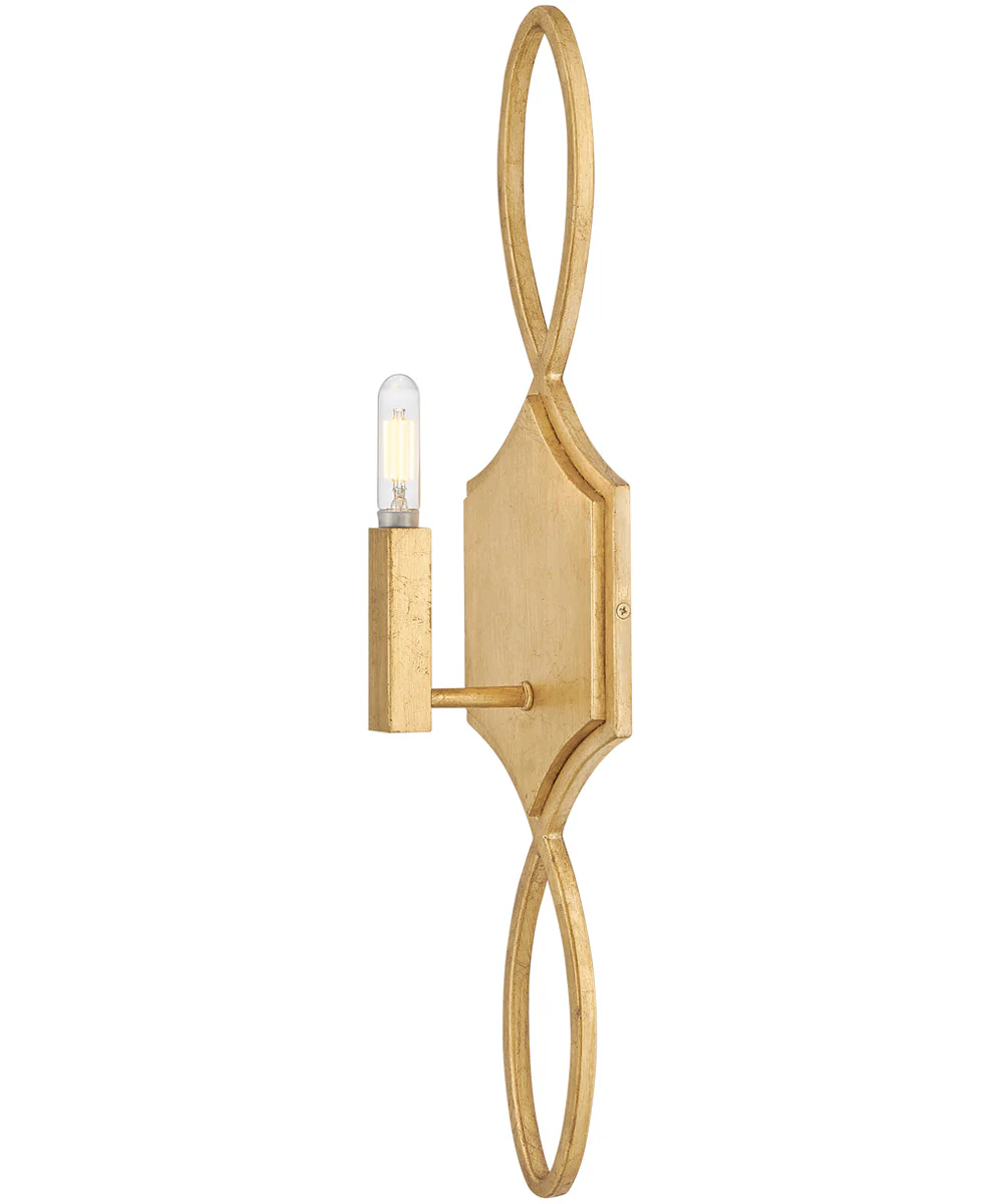Leona 1-Light Large Sconce in Distressed Brass - Image 5