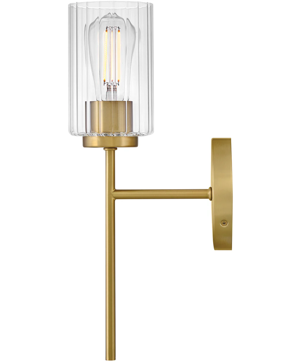 Leta 1-Light Medium Single Light Sconce in Lacquered Brass - Image 4