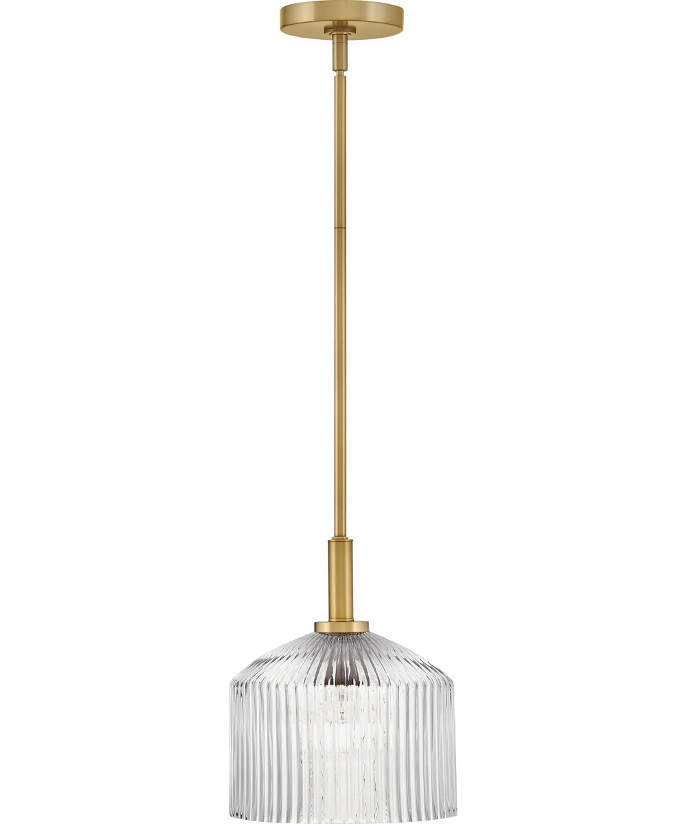 Lisette 1-Light Small Pendant in Lacquered Brass - Image 3