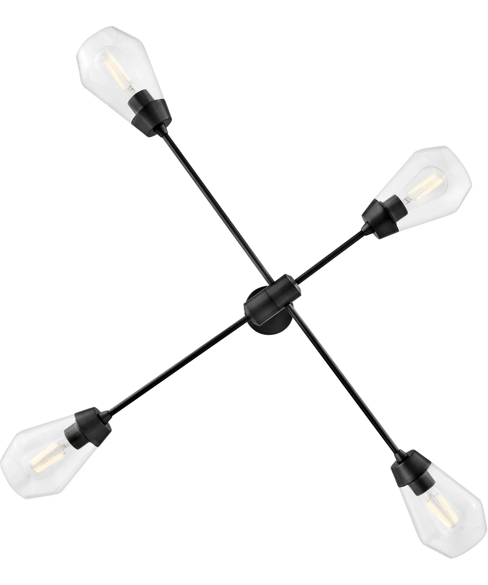 Livie 4-Light Medium Convertible Mobile Single Tier in Black - Image 7