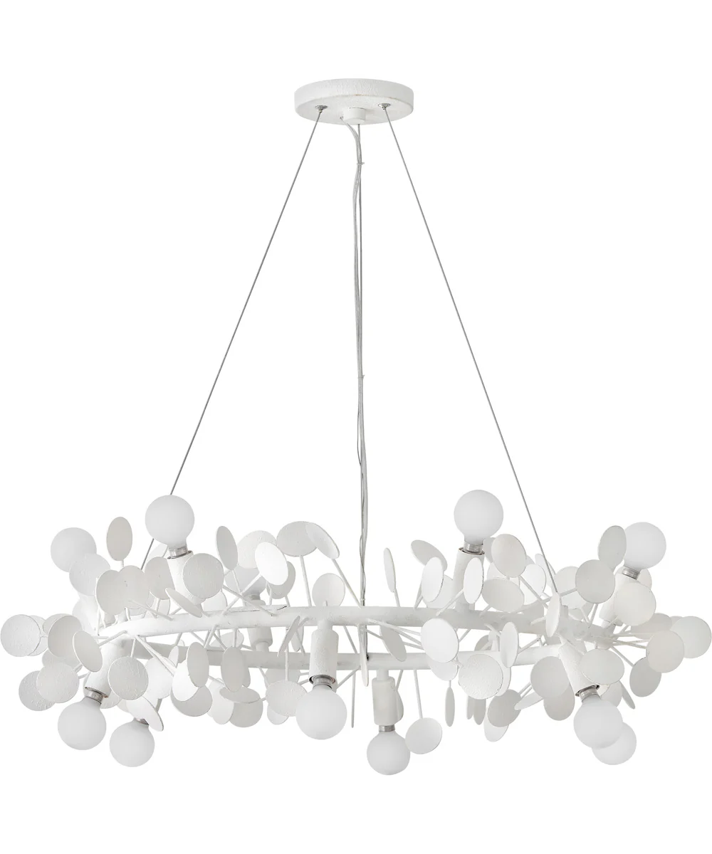 Lolli 12-Light Medium Single Tier Chandelier in Textured Plaster - Image 2