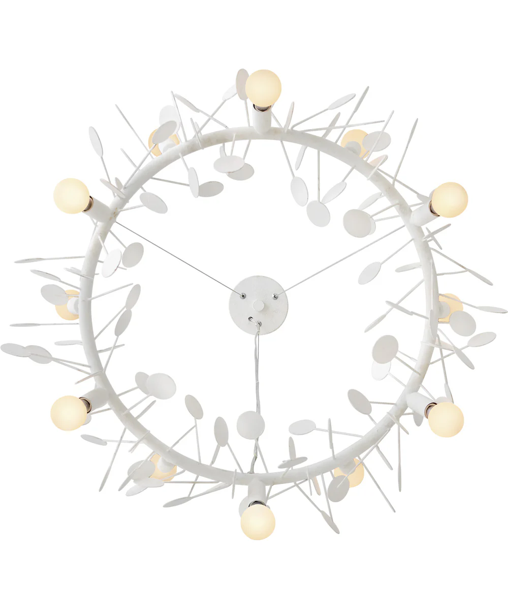 Lolli 12-Light Medium Single Tier Chandelier in Textured Plaster - Image 4