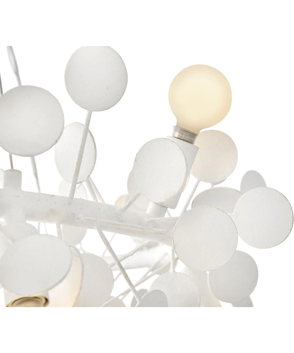 Lolli 12-Light Medium Single Tier Chandelier in Textured Plaster - Image 5
