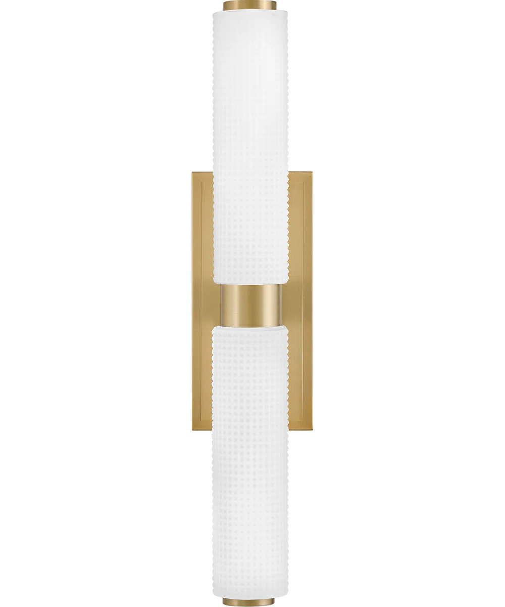 Lottie LED-Light Medium LED Vanity in Lacquered Brass - Image 2