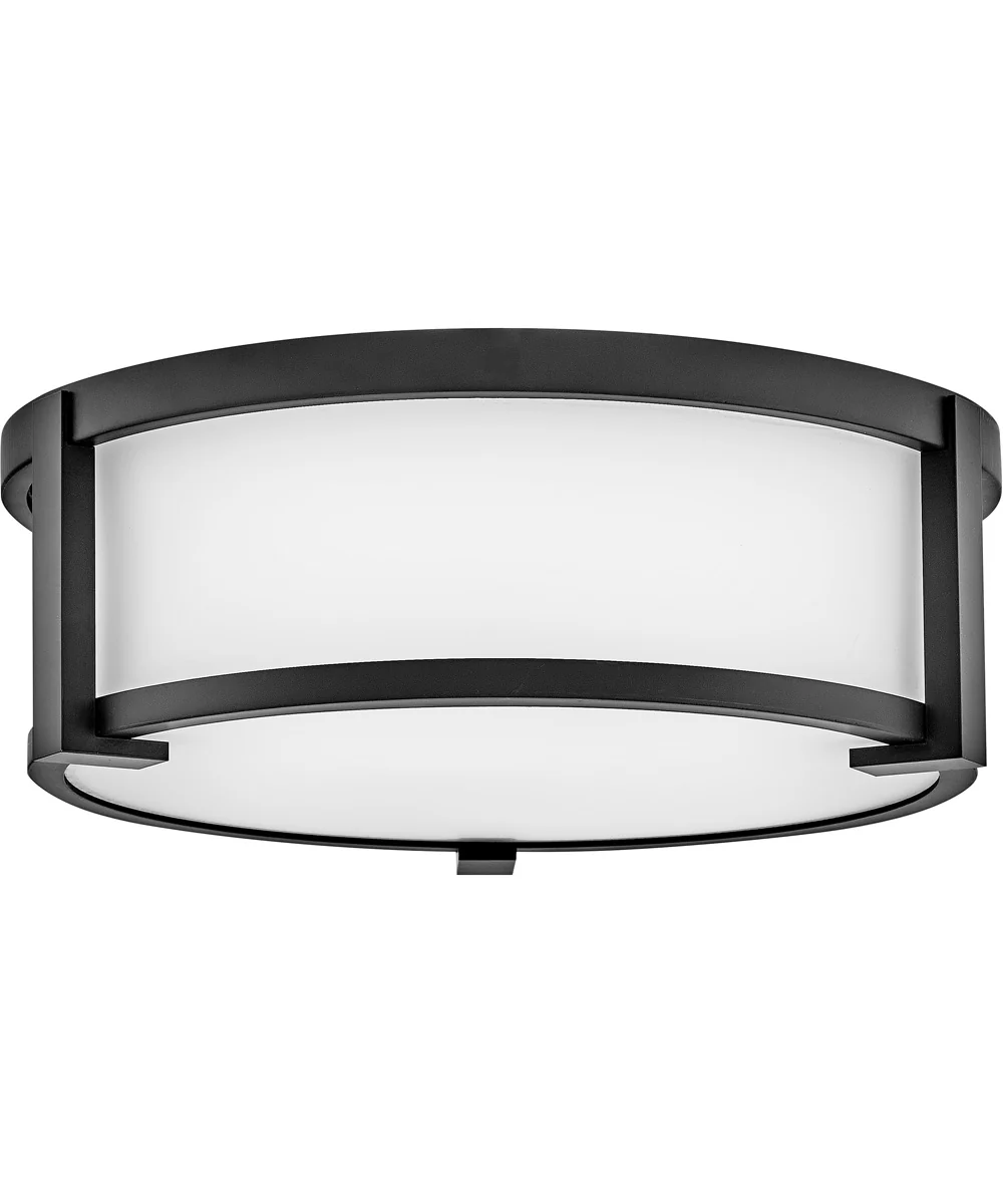 Lowell 2-Light Small Flush Mount in Black - Image 2