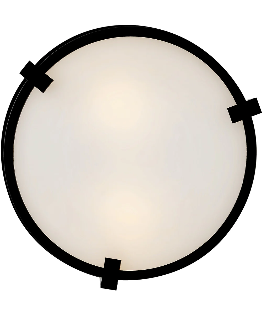Lowell 2-Light Small Flush Mount in Black - Image 4