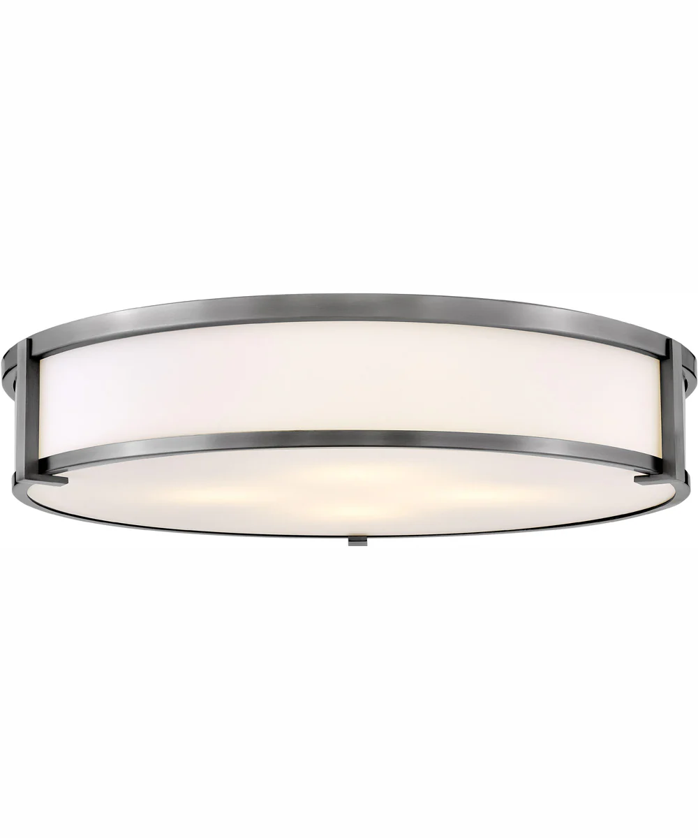 Lowell 4-Light Extra Large Flush Mount in Antique Nickel - Image 2