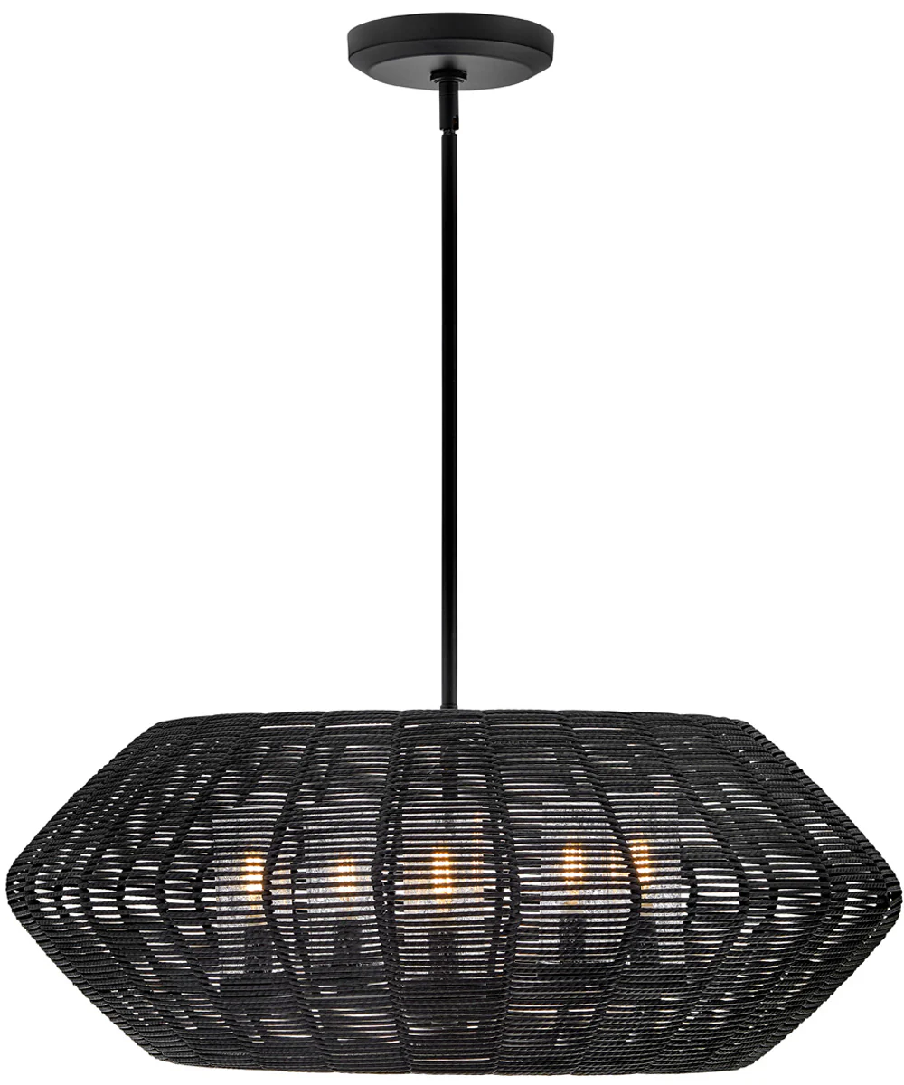 Luca 5-Light Medium Single Tier Chandelier in Black - Image 3