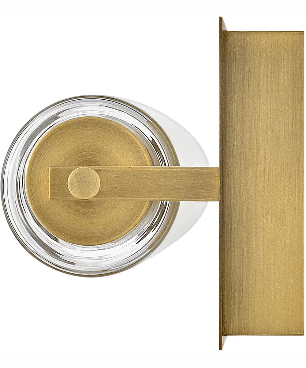 Lucien LED-Light Medium LED Vanity in Lacquered Brass - Image 6