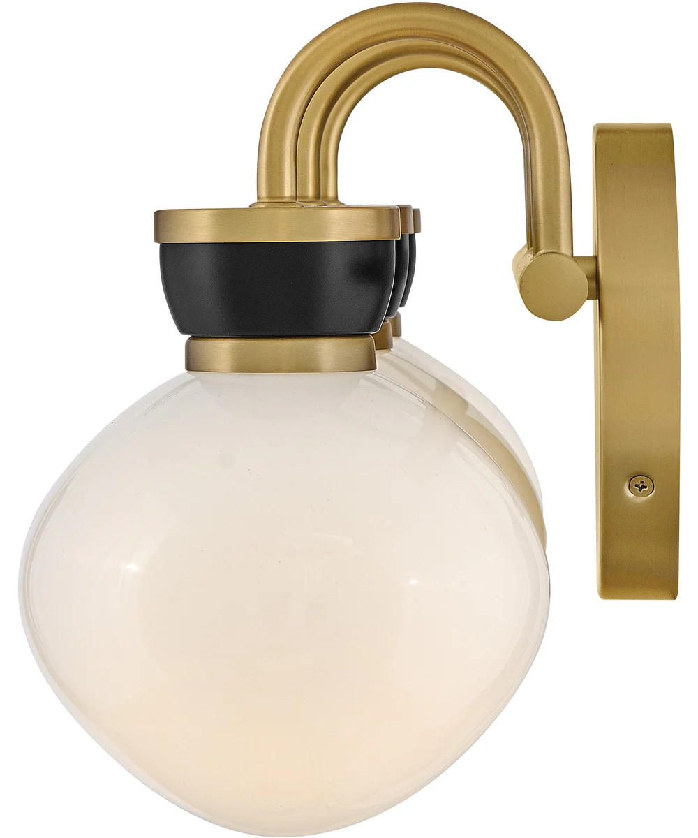 Lucy 3-Light Medium Three Light Vanity in Lacquered Brass - Image 4