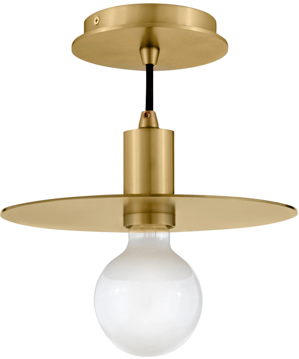 Lulu 1-Light Small Convertible Pendant in Lacquered Brass - Image 3