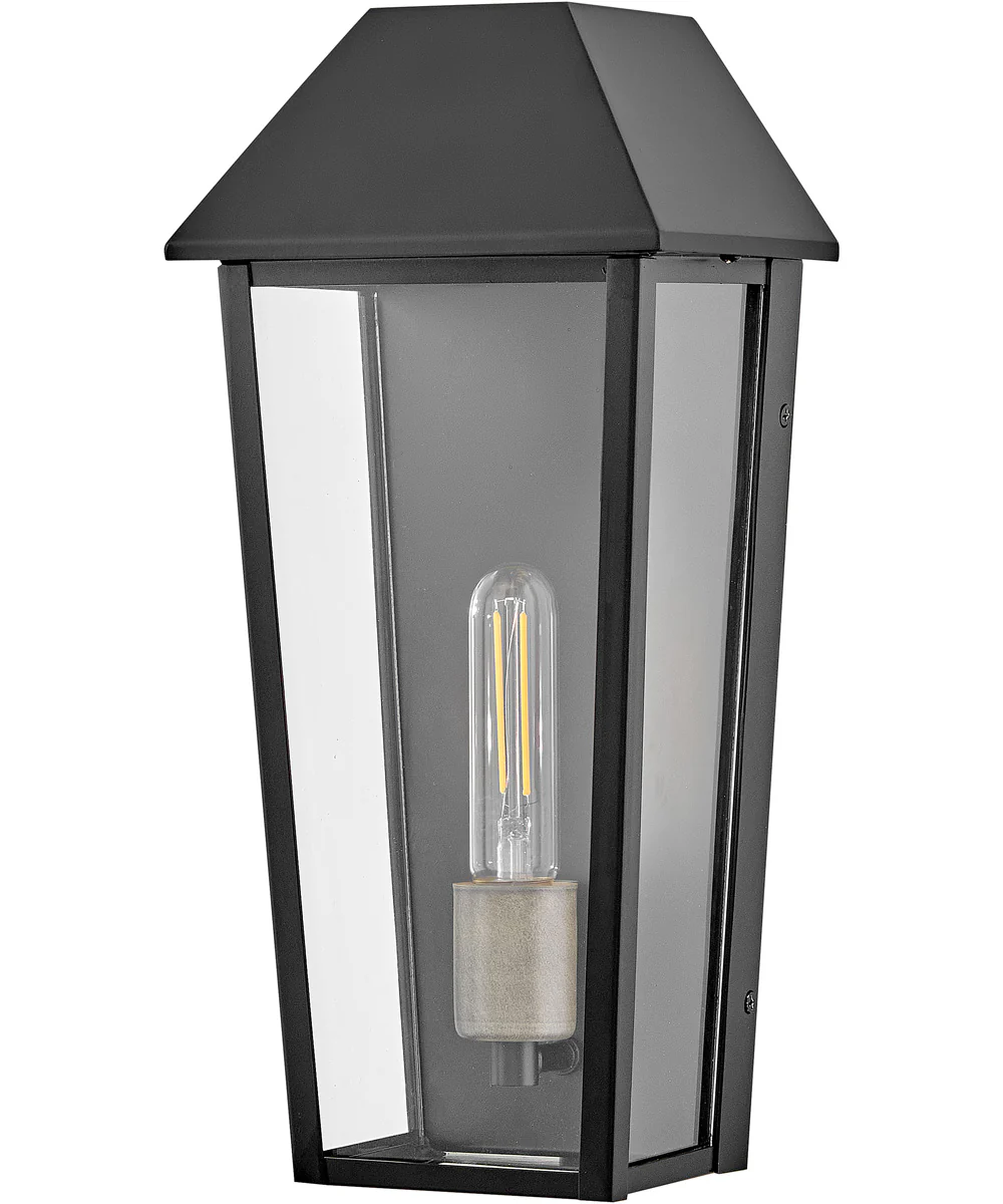 Maclin 1-Light Medium Wall Mount Lantern in Black - Image 2