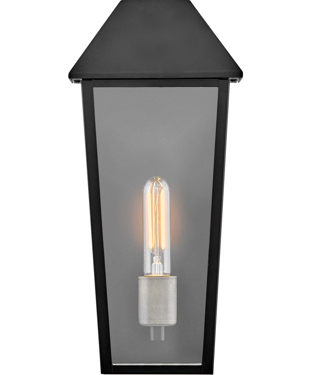 Maclin 1-Light Medium Wall Mount Lantern in Black - Image 3