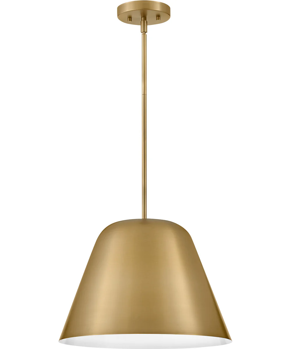 Madi 1-Light Large Pendant in Lacquered Brass - Image 4