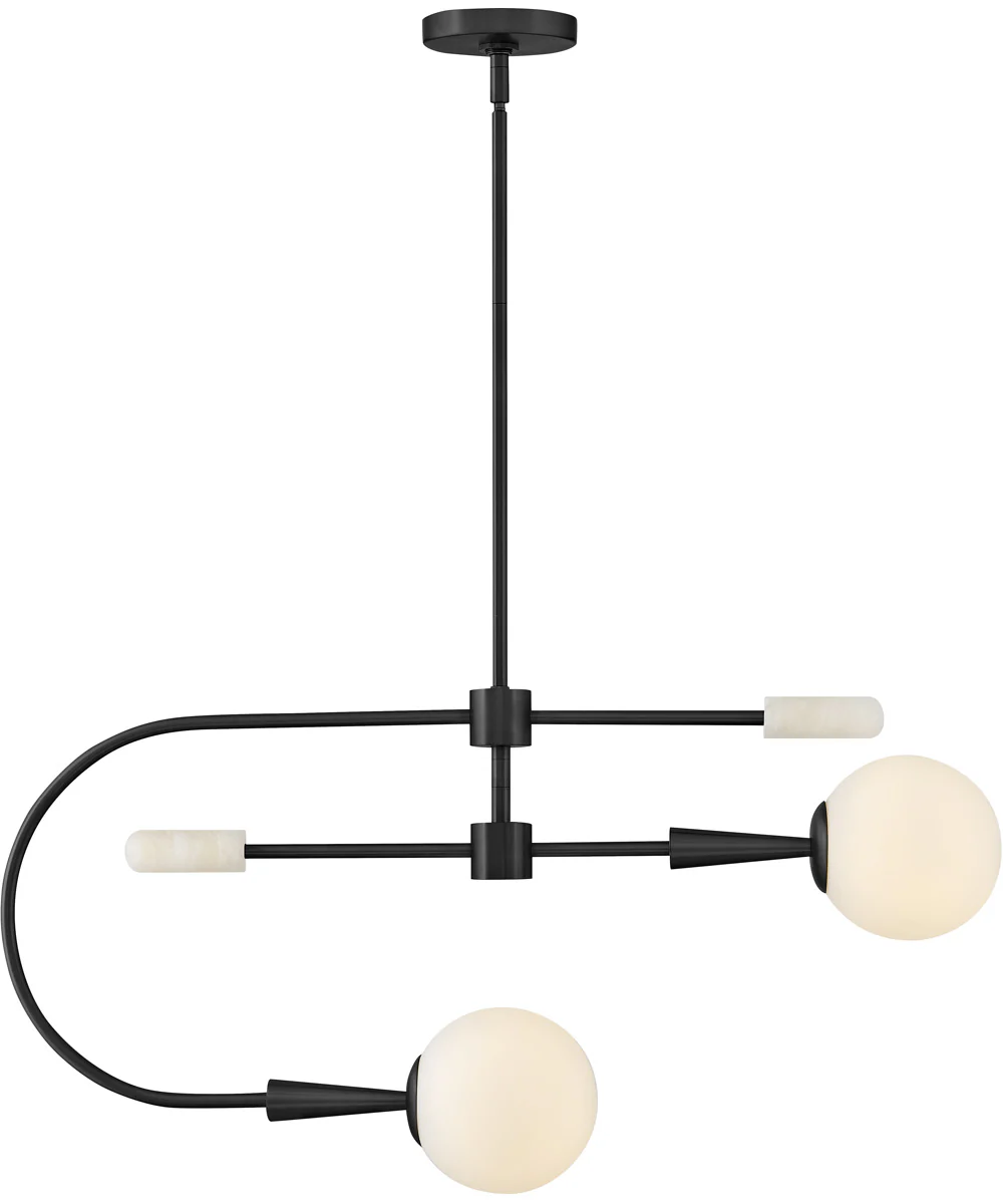 Maude 2-Light Medium Single Tier in Black