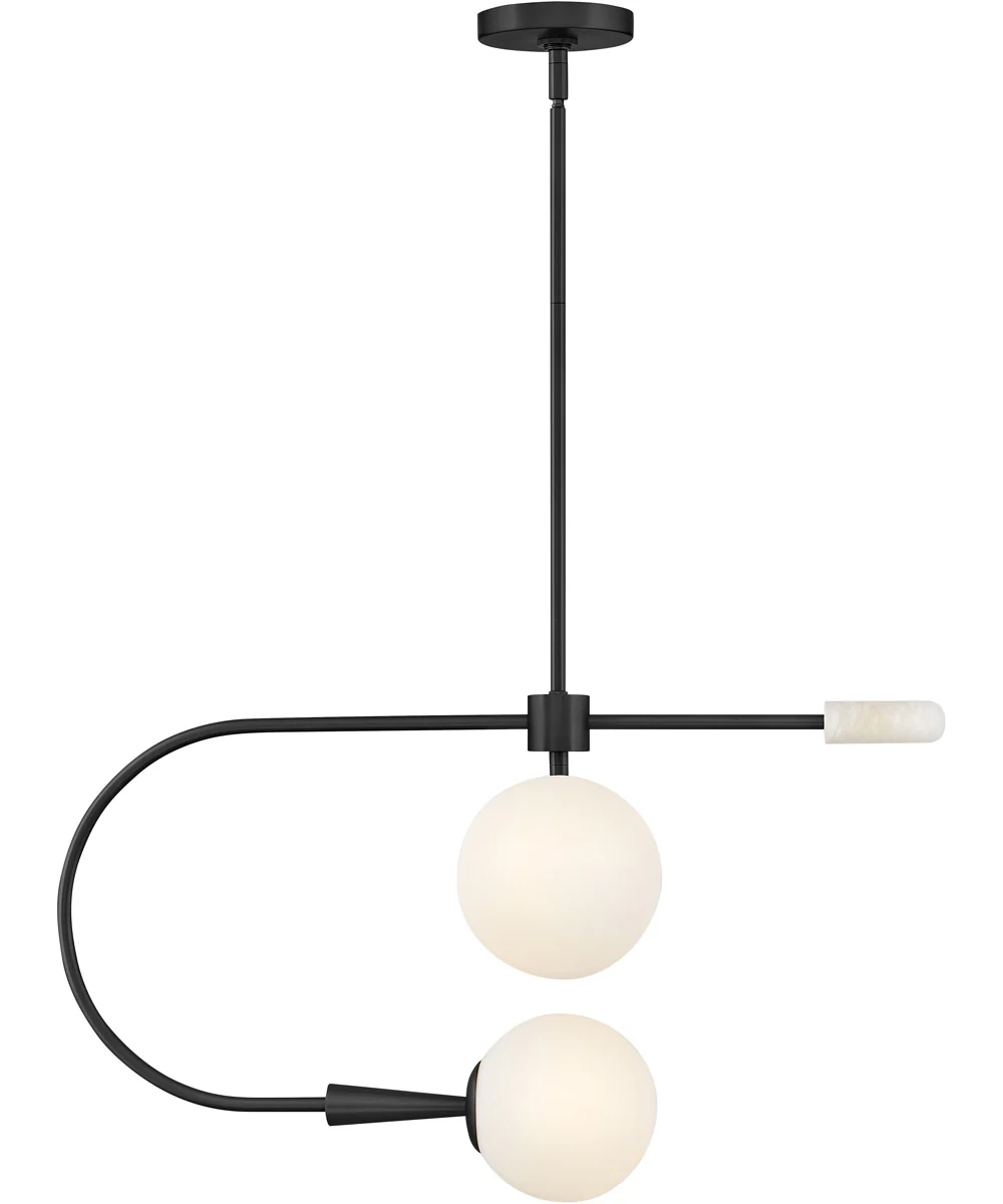 Maude 2-Light Medium Single Tier in Black - Image 9