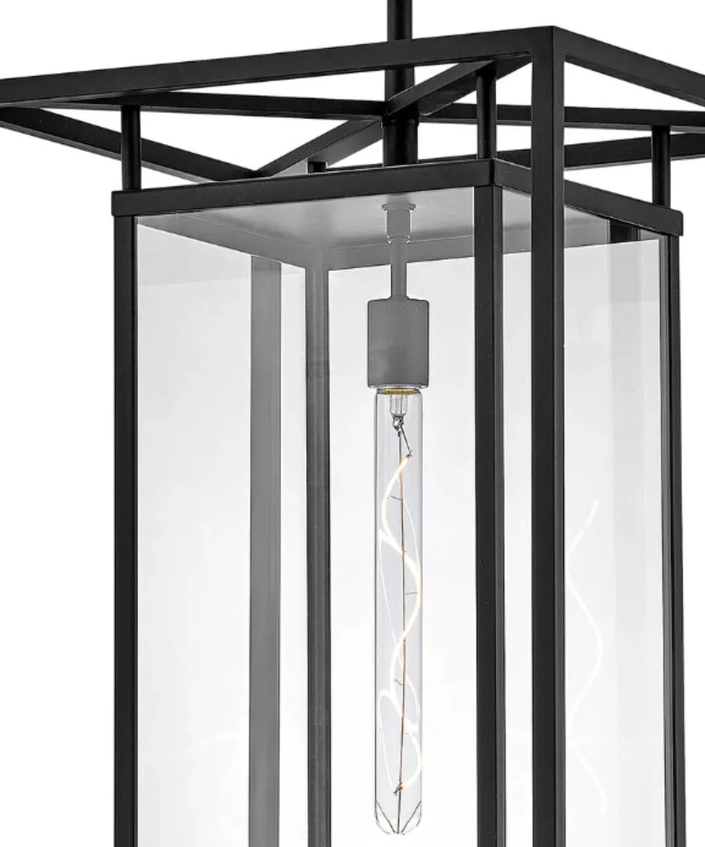 Max 1-Light Extra Large Hanging Lantern 12v in Black - Image 7