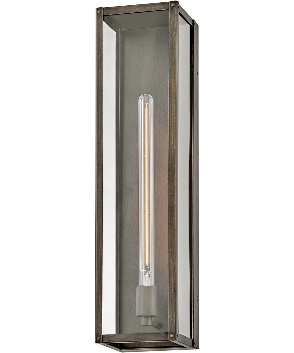 Max 1-Light Large Wall Mount Lantern in Burnished Bronze - Image 3
