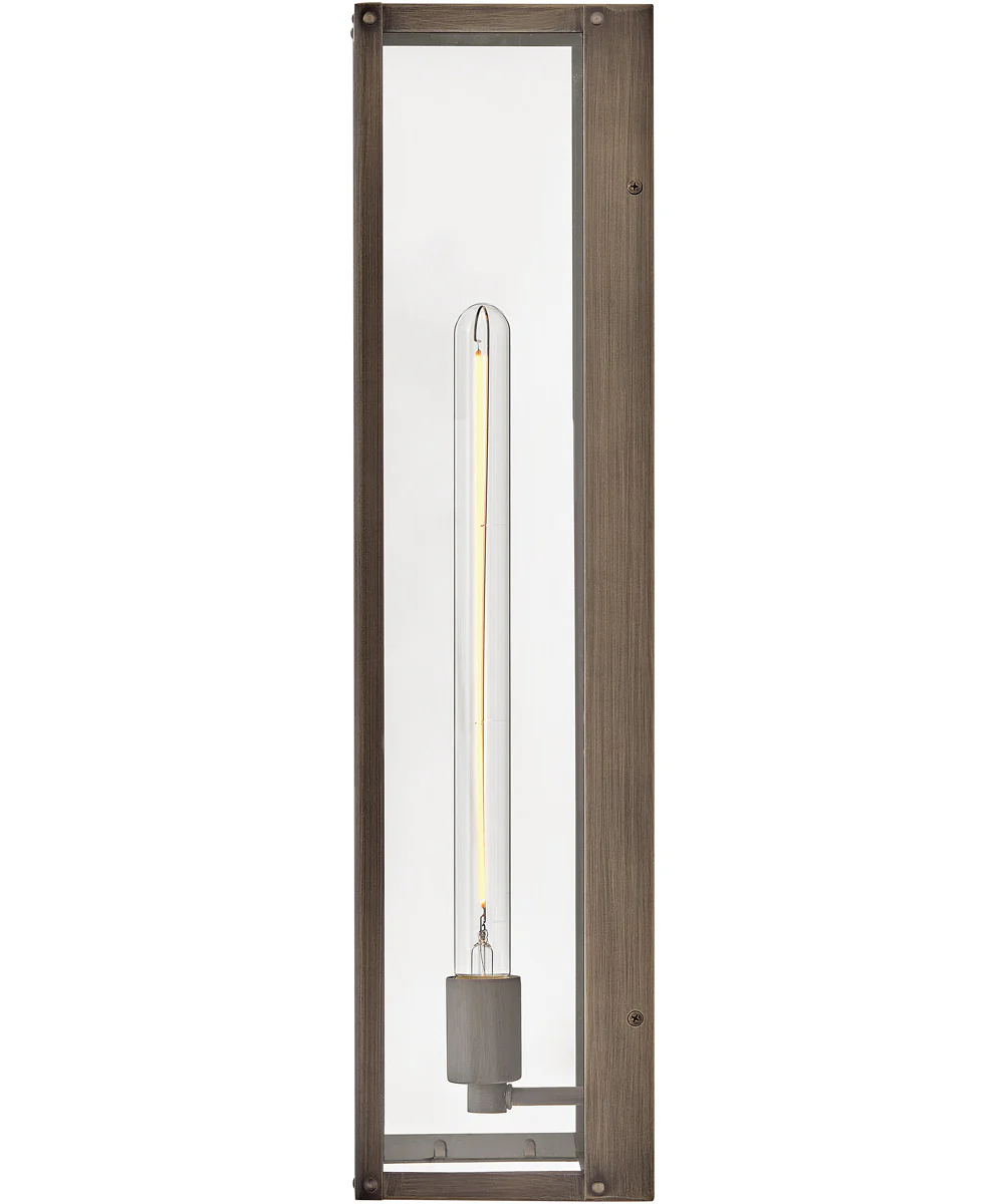 Max 1-Light Large Wall Mount Lantern in Burnished Bronze - Image 5
