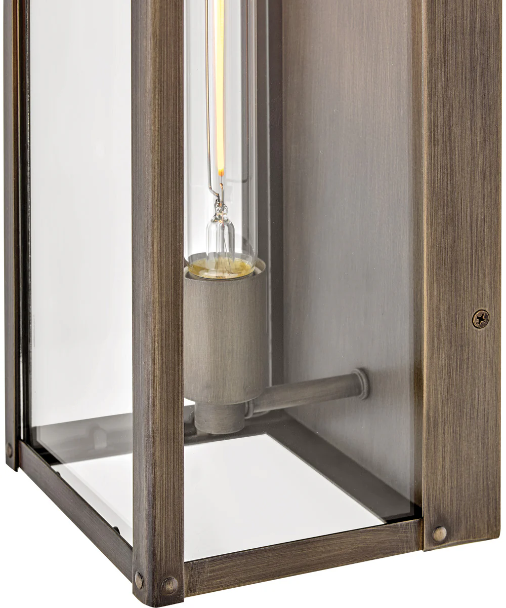 Max 1-Light Large Wall Mount Lantern in Burnished Bronze - Image 6