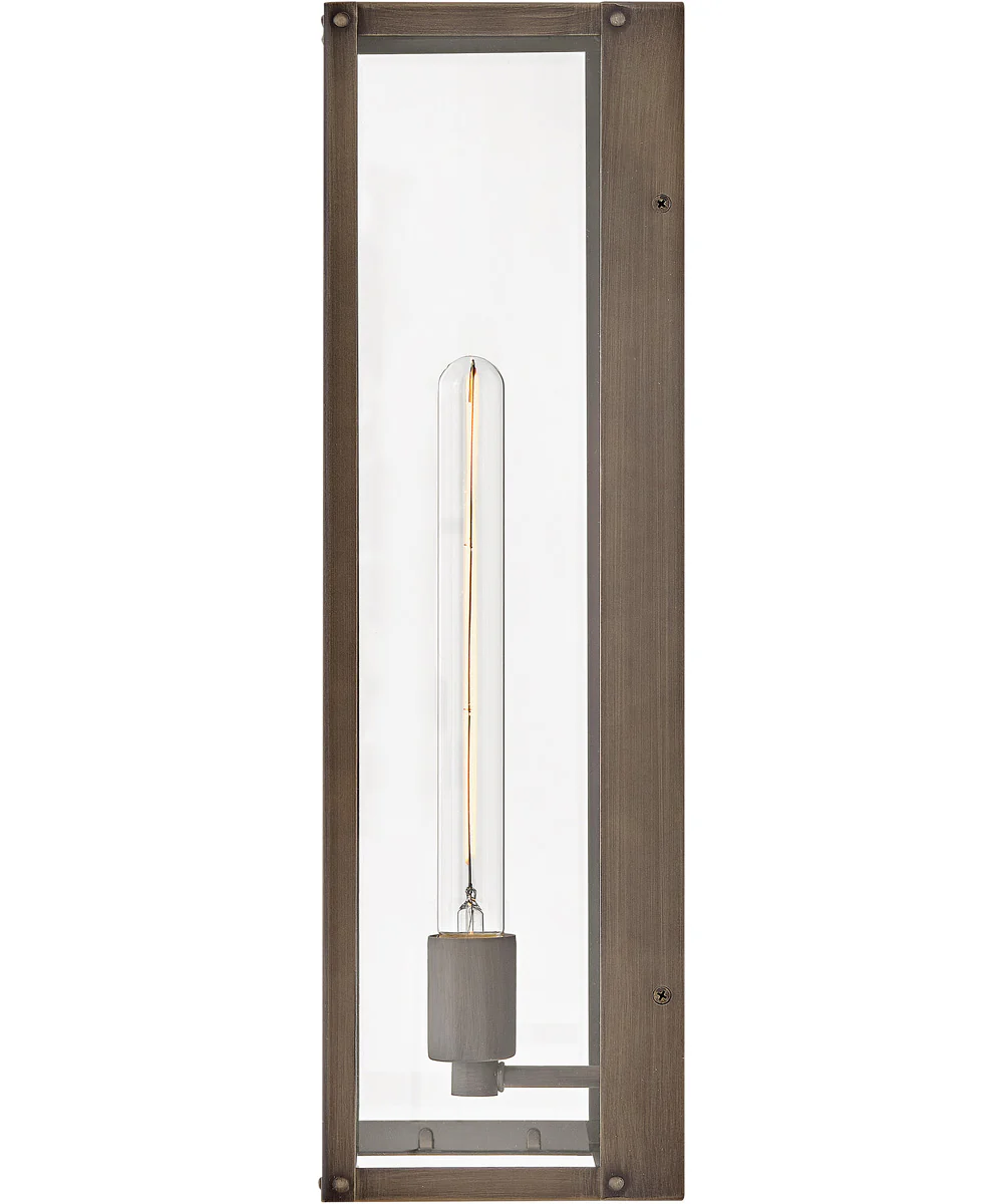 Max 1-Light Medium Wall Mount Lantern in Burnished Bronze - Image 5