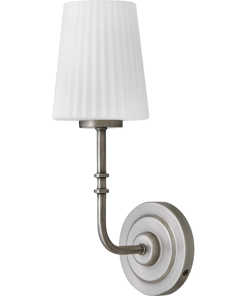 McKenna 1-Light Medium Single Light Sconce in Antique Nickel - Image 2