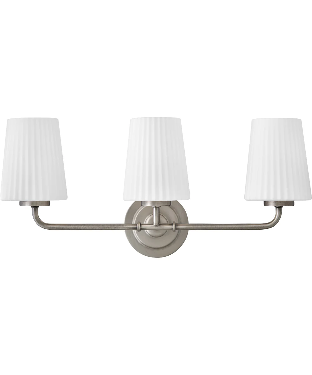 McKenna 3-Light Medium Three Light Vanity in Antique Nickel - Image 2